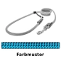 Preview: EASYLONG Hundeleine - M - 2m - blau mit schwarzen Punkten
